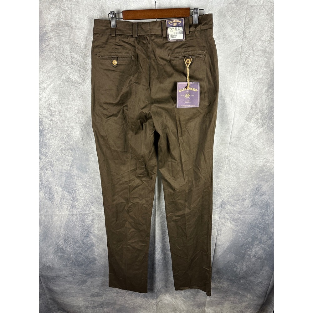 Bills Khakis Mens Model 2 Pleated Standard Fit Pants Brown Size 33 NWT M2P-CHCC